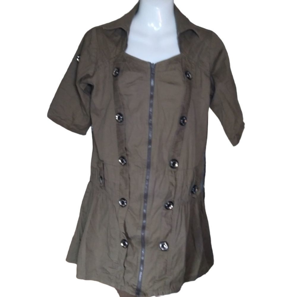 Utility full zip front tunic M